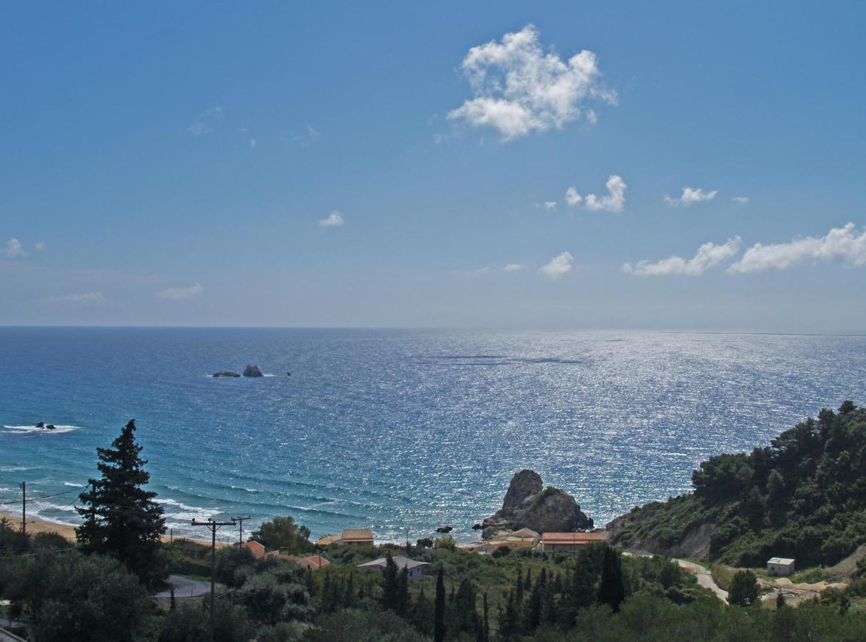 Large Apartment By The Pool - Pelekas Beach, Corfu Exteriör bild