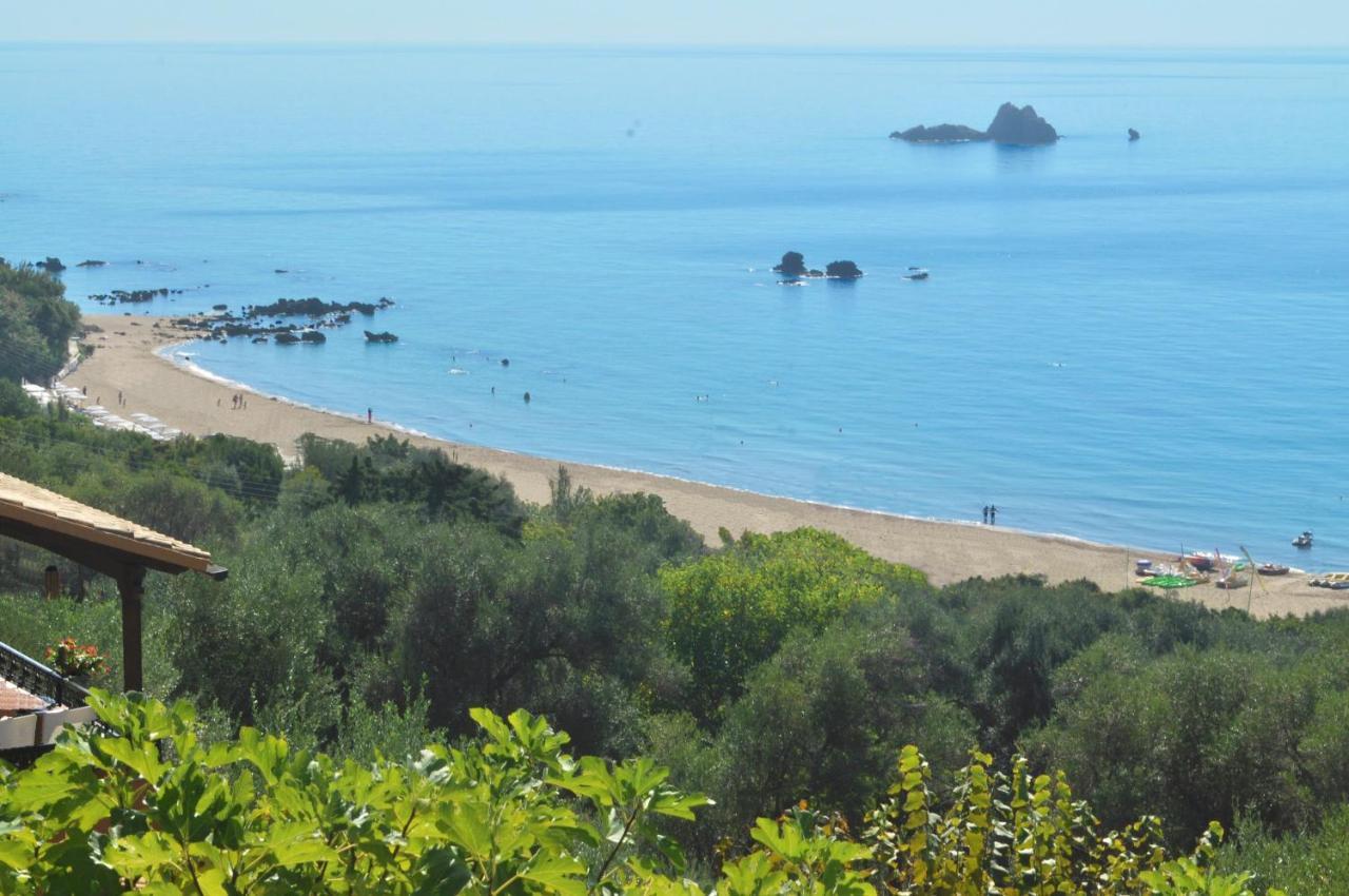 Large Apartment By The Pool - Pelekas Beach, Corfu Exteriör bild